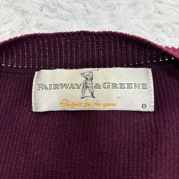 Fairway & Greene Mens XL Burgundy Sleeveless V-Neck Pullover Pima Sweater Vest - Picture 3 of 7